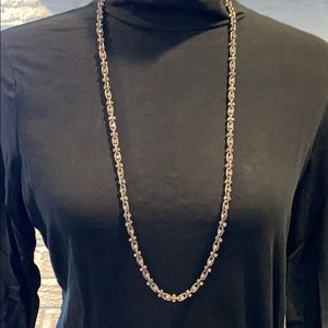 EUC Loft Long Chain & Rhinestone